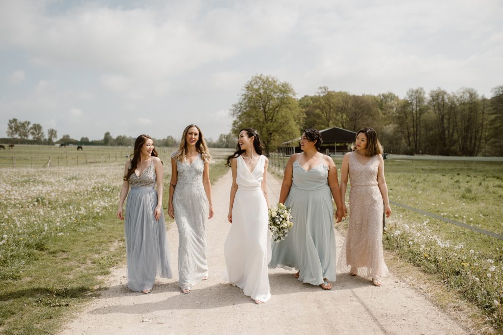 Bride and friends