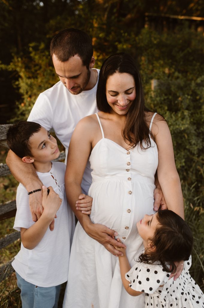 Photo de famille en attendant bébé