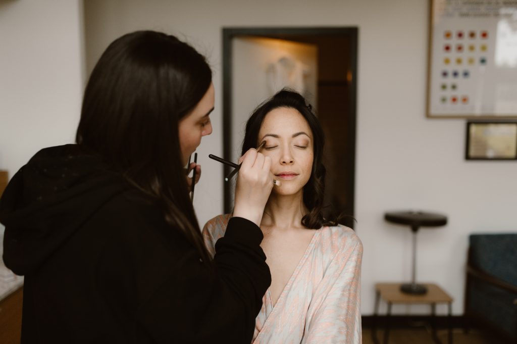 Maquillage de la mariée