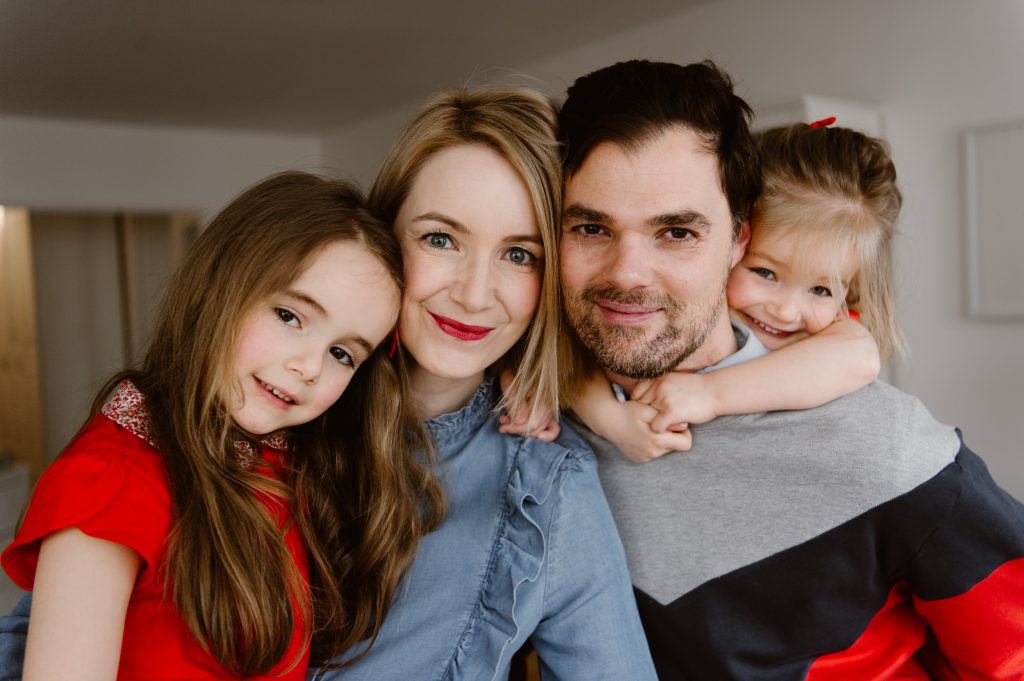 Portrait des parents et de leurs filles