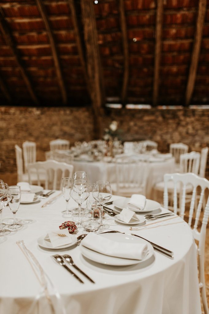 Les tables du mariage champêtre